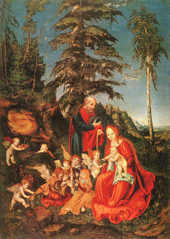 Lucas  Cranach The Rest on the Flight to Egypt china oil painting image